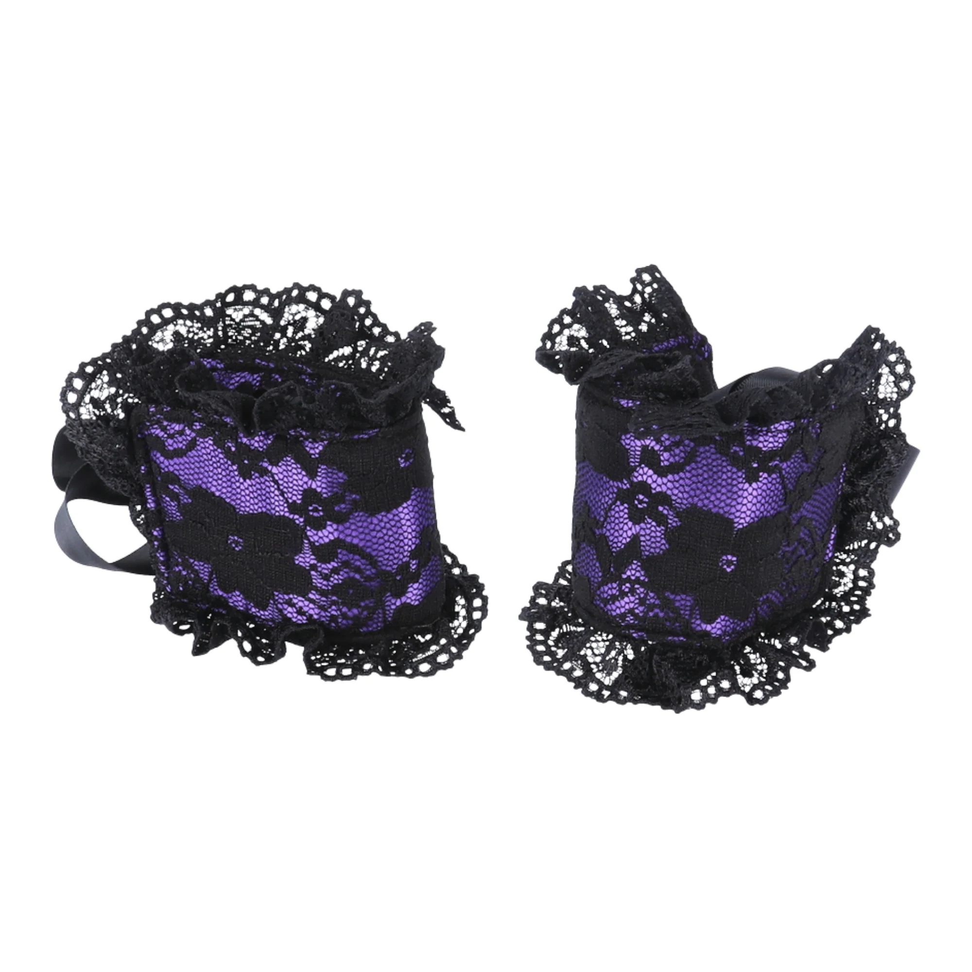 Intimate Bondage Kit For Couples - Silk Lace Blindfold & Cuff Set - Image 2