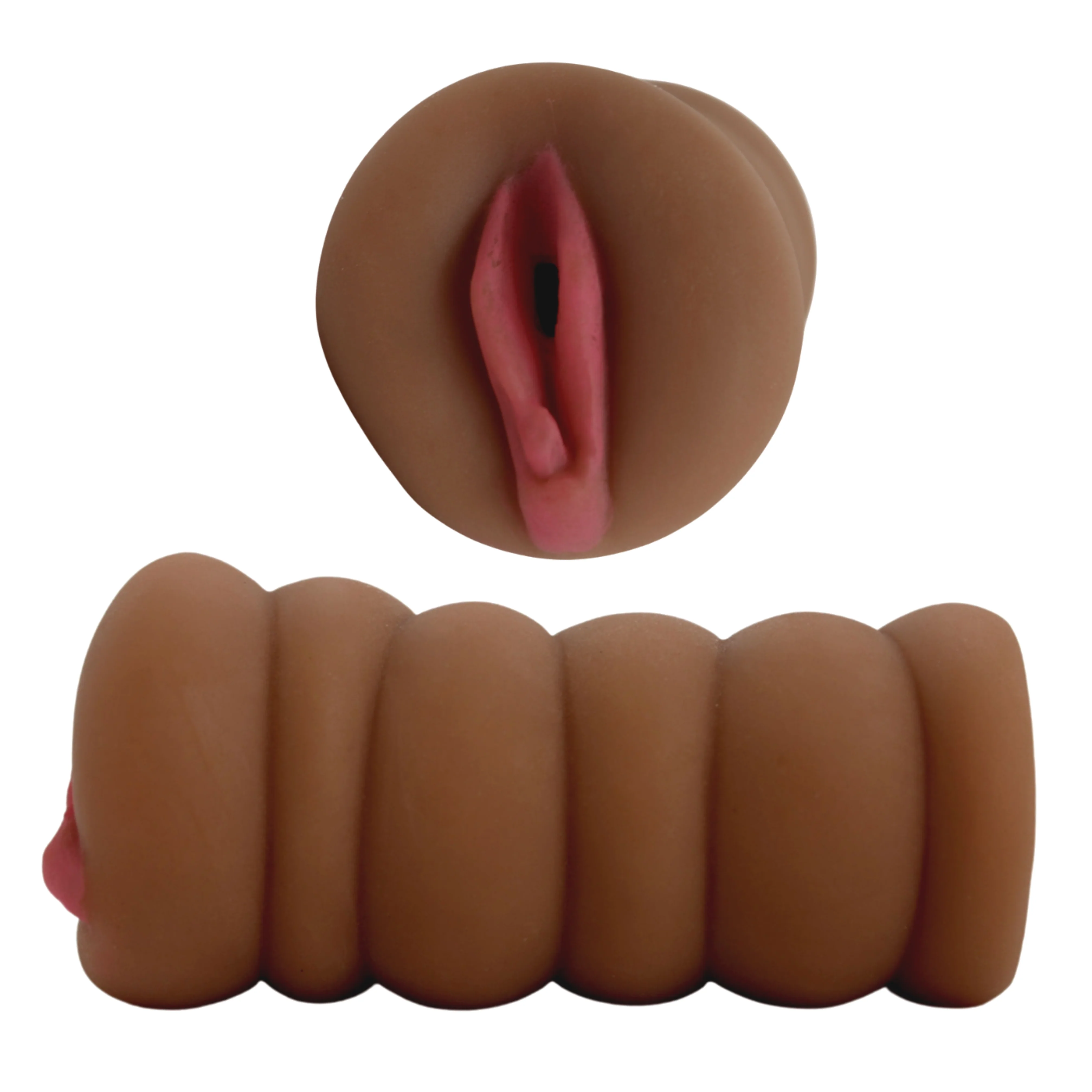 Easy Grip Ribbed Realistic Pussy Stroker - Image 3