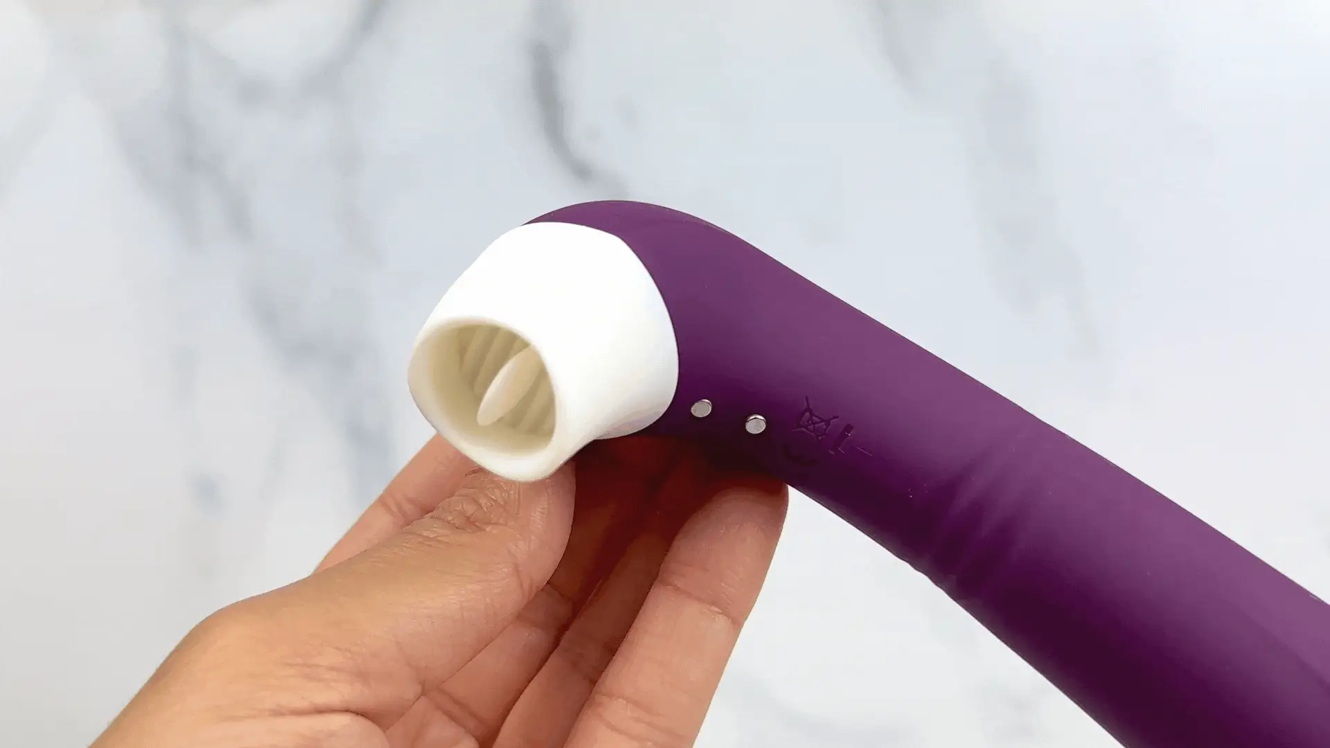 Adore Dual-Ended Clit Licking Tongue Toy: Oral Sex On Demand - Image 2