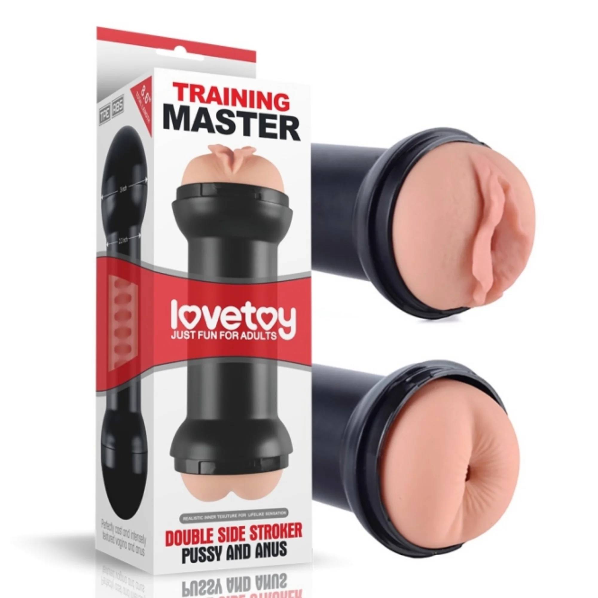 Training Master Double Sided Male Stroker - Pussy and Ass