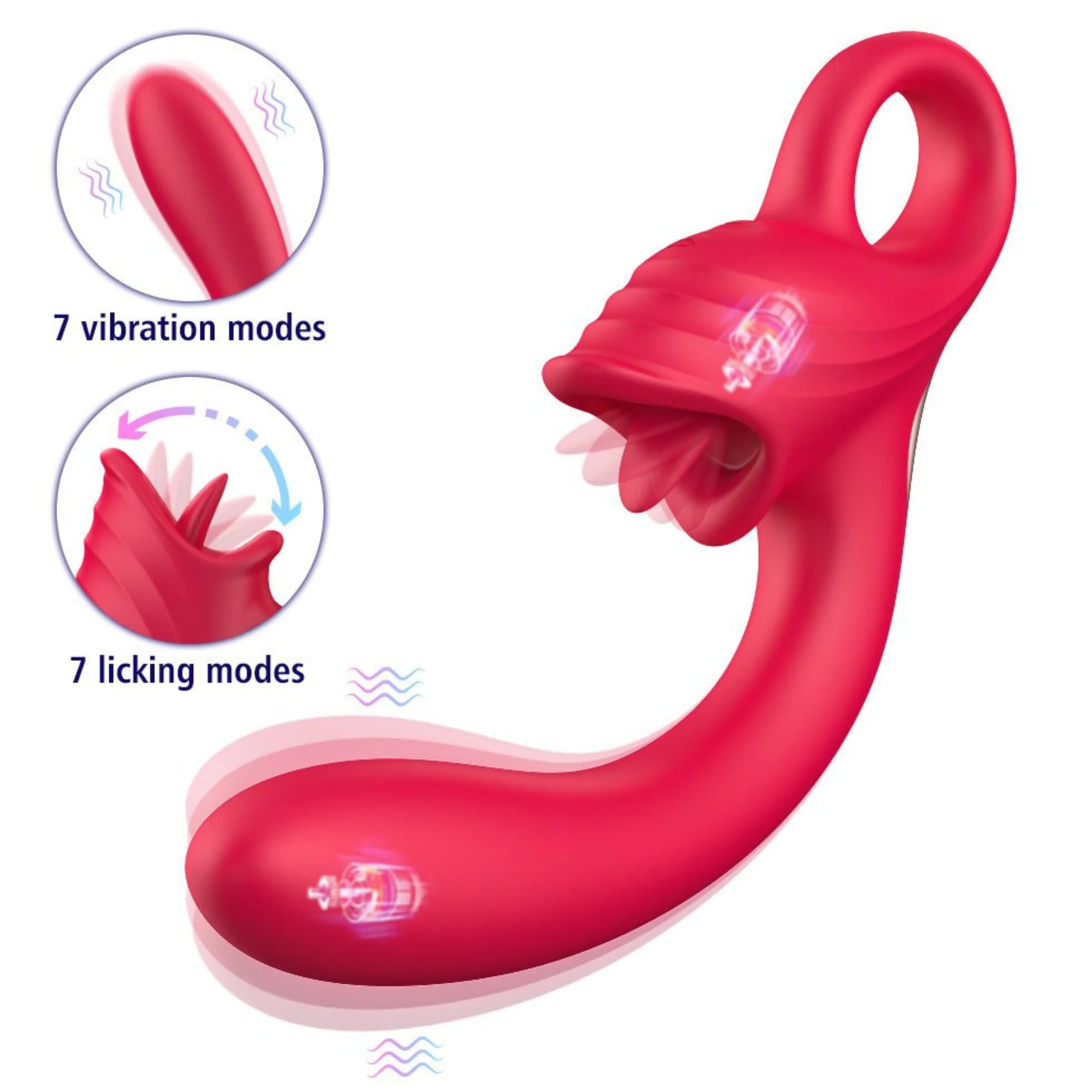 Twirling Dual Diva Delight -  Silicone Clit Licking & G-Spot Vibrator - Image 10
