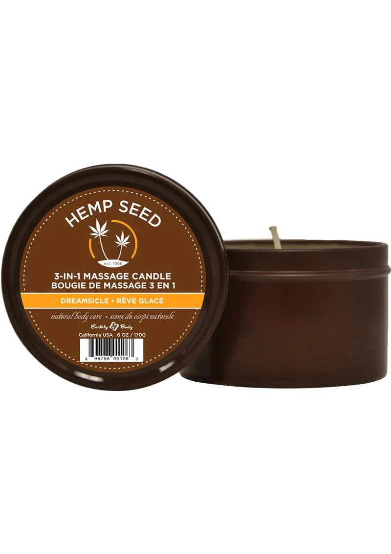 Earthly Body Hemp Seed 3 In 1 Massage Candle - Image 3