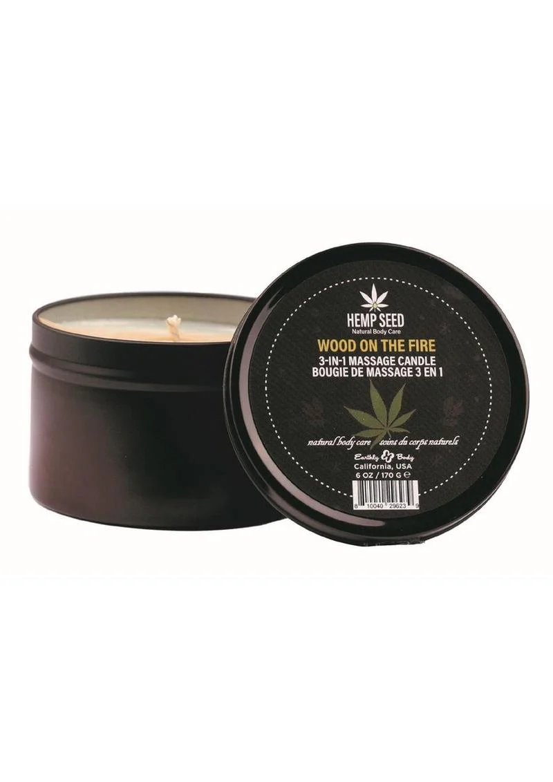 Earthly Body Hemp Seed 3 In 1 Massage Candle - Image 8