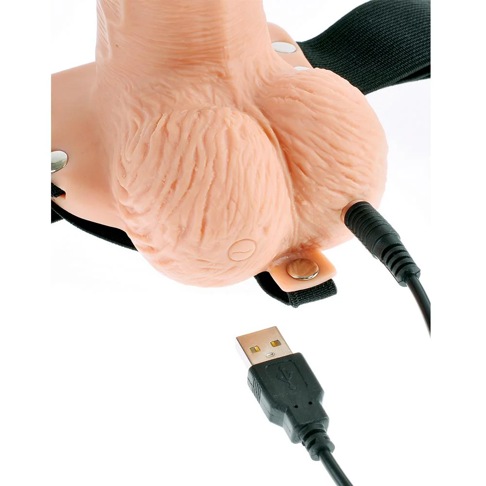 Fetish Fantasy 6 Inch Hollow Vibrating Strap-On with Remote - Image 8
