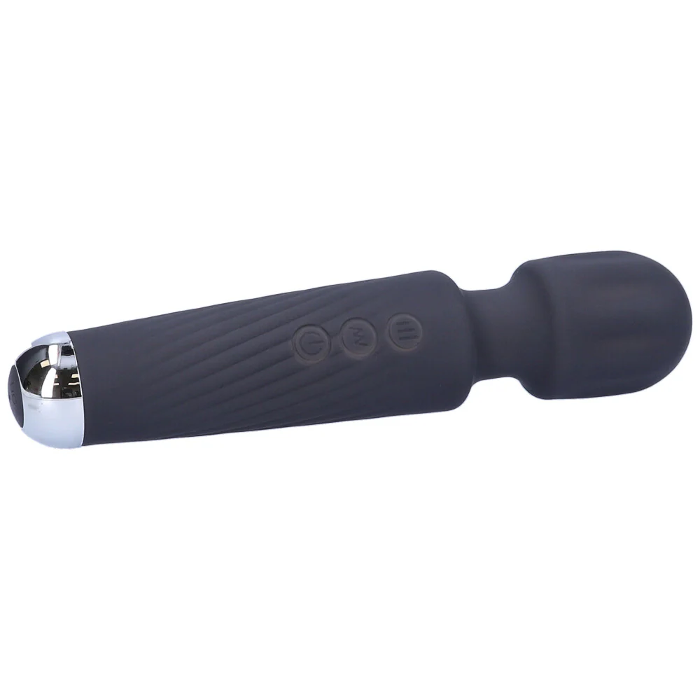 Jolie High-Power Silicone Wand Vibrator in Grey (Intense Vibrations!) - Image 9