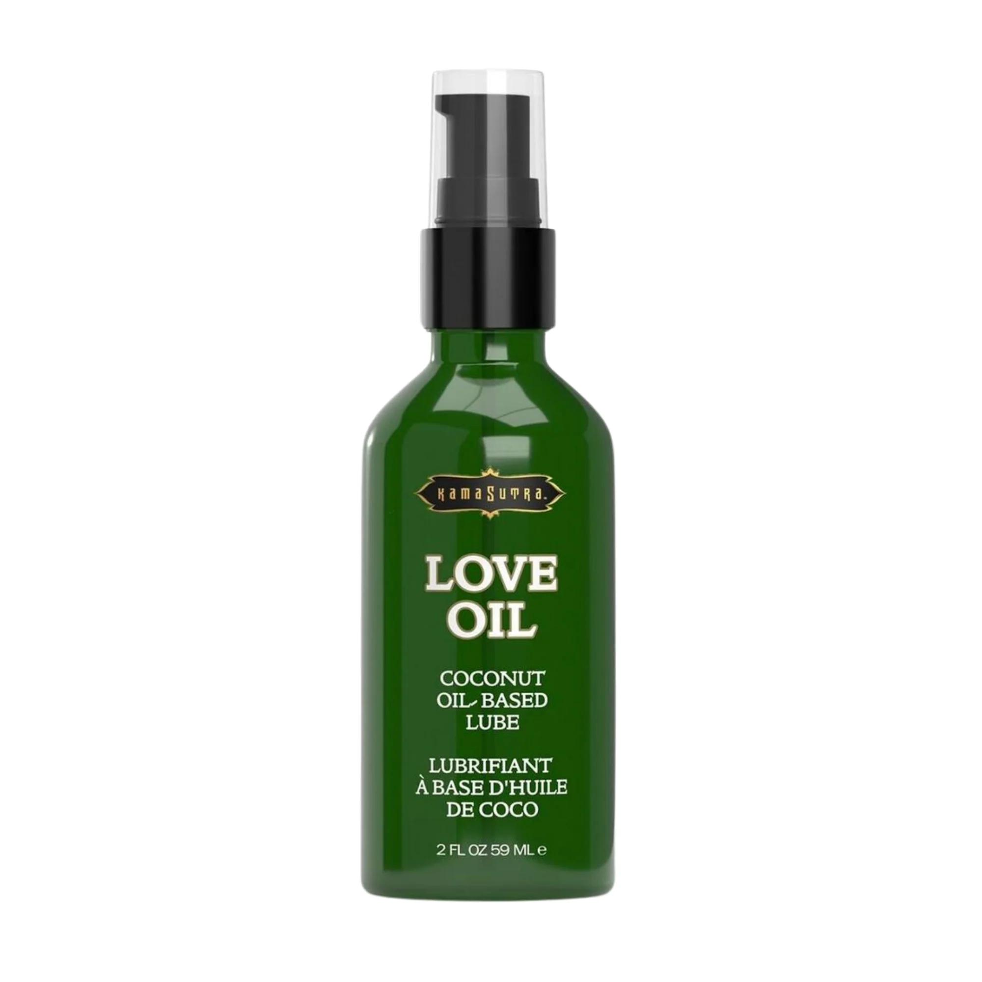 Kama Sutra Love Oil Coconut Oil Based Lubricant and Body Glide 2oz - Image 2