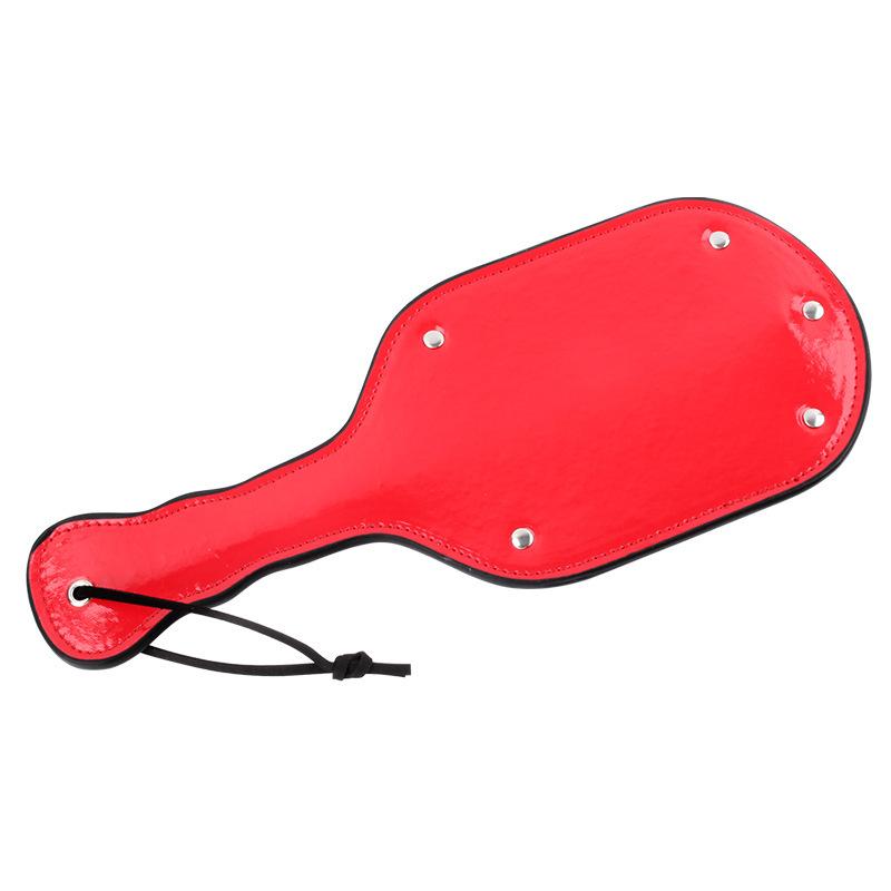 Dual Sided Leather Studded Spanking Paddle
