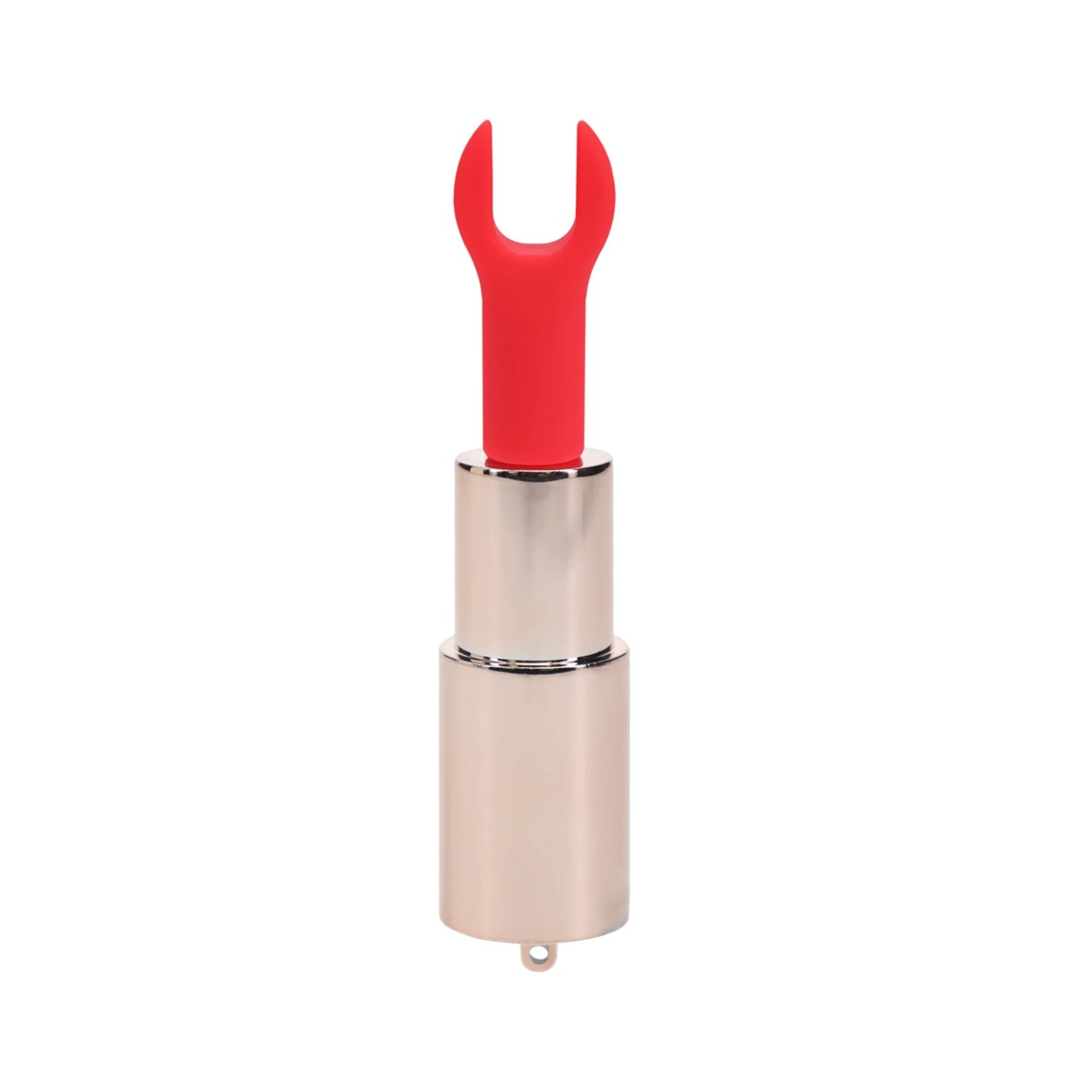 Loveline Rechargeable Lipstick Vibrator with Interchangeable Tips - Candy - Image 6
