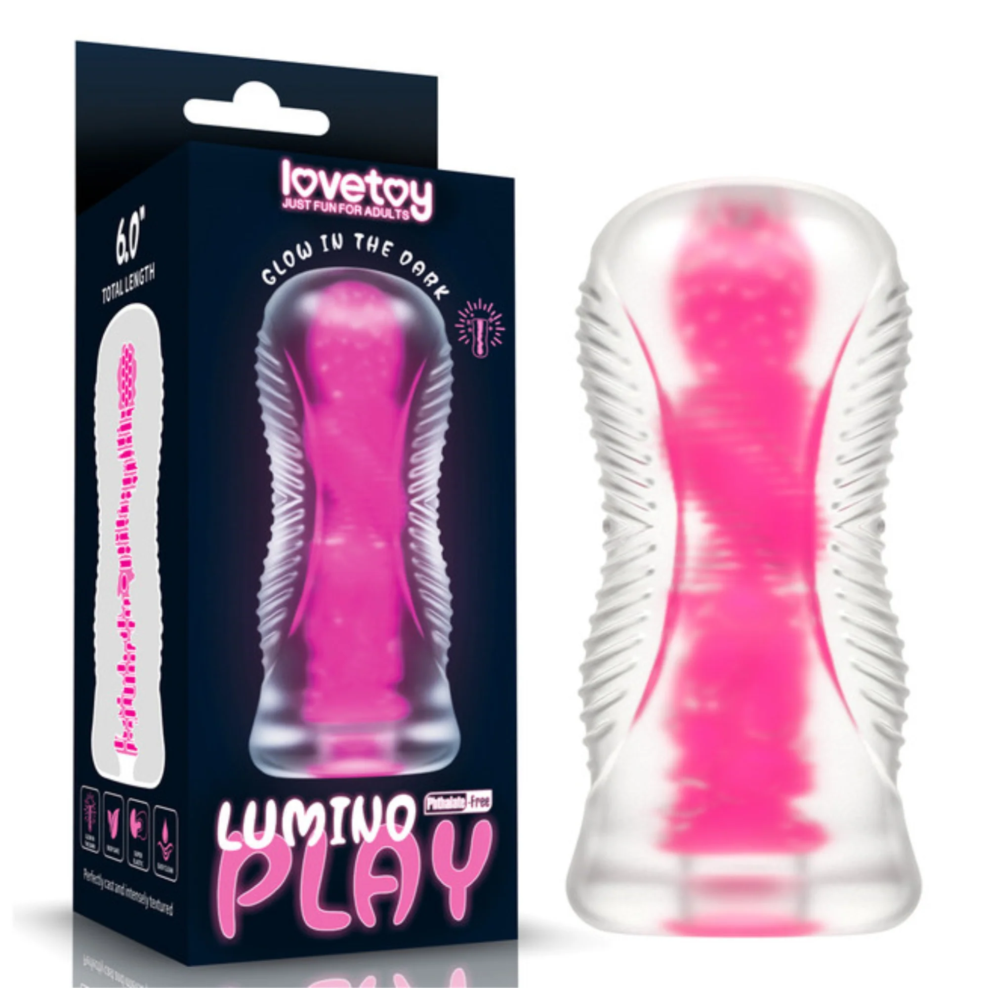 Lumino Play Stroker - Glows in The Dark For Late-Night Stroking!