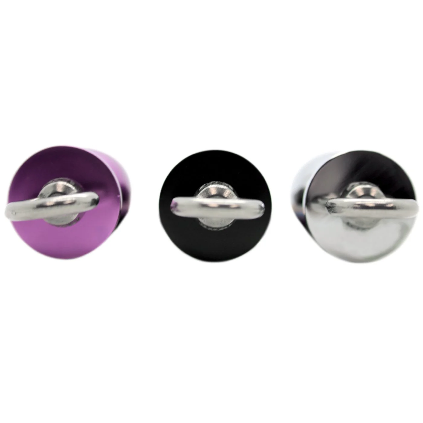 Metal Bulbed Anal Plug With Pull Ring - Image 6