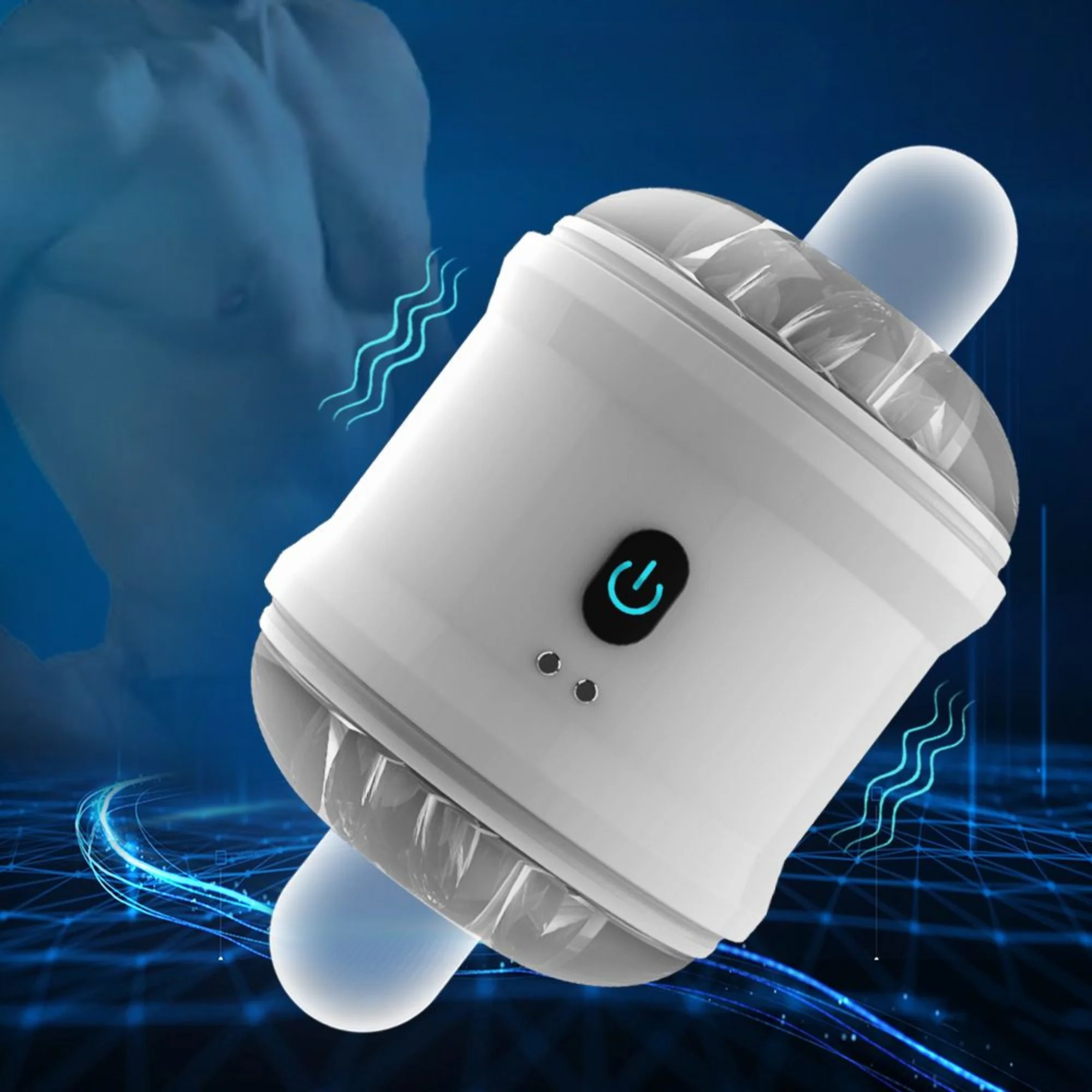 Open-Ended Vibrating Male Masturbator - Ultra-Soft Nubby-Sleeve Hums Around Your Cock! - Image 10