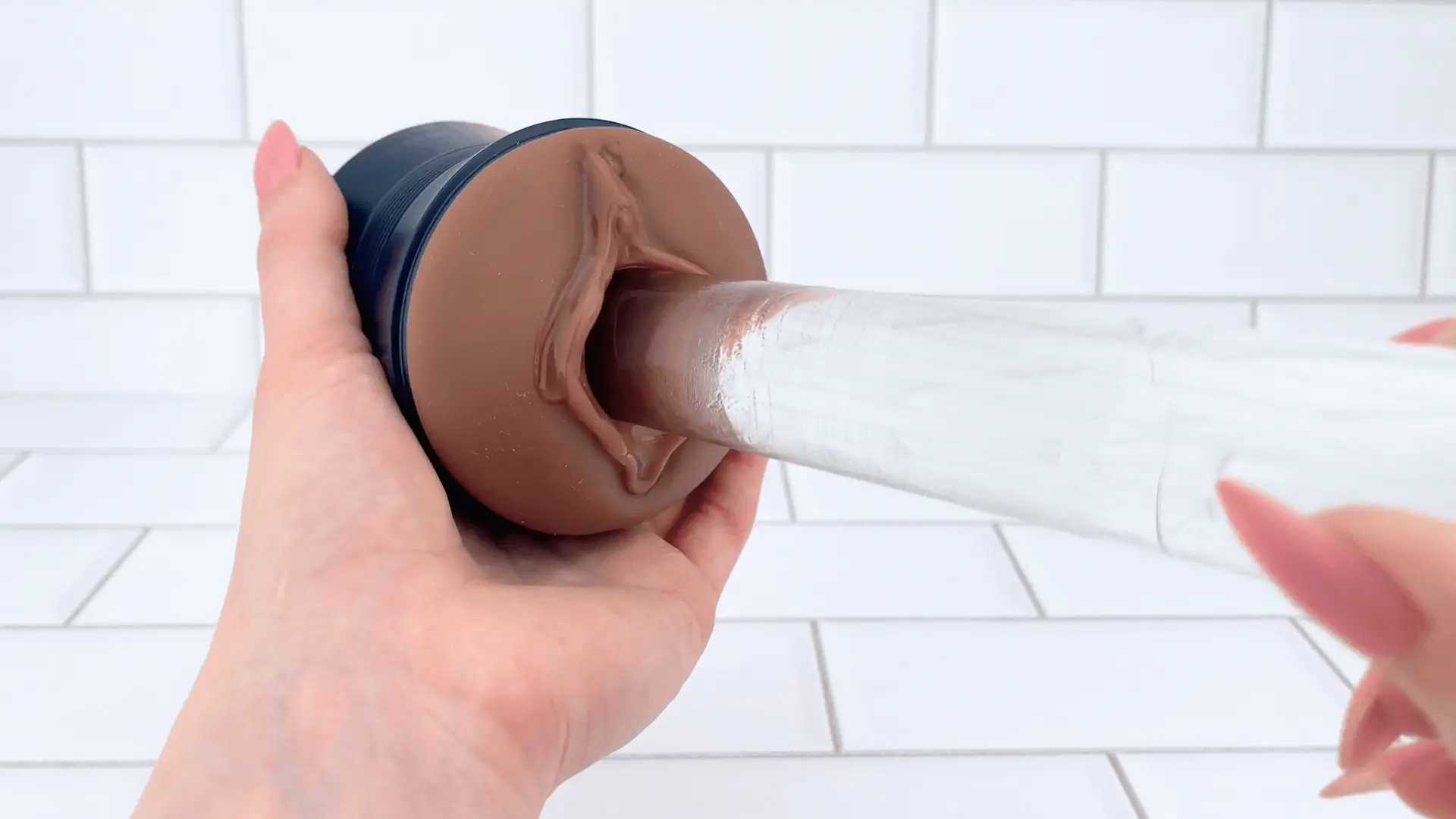 Dual-Ended Vibrating Masturbator - Feel The Tight Pussy or Mouth Wrap Around Your Shaft! - Image 6