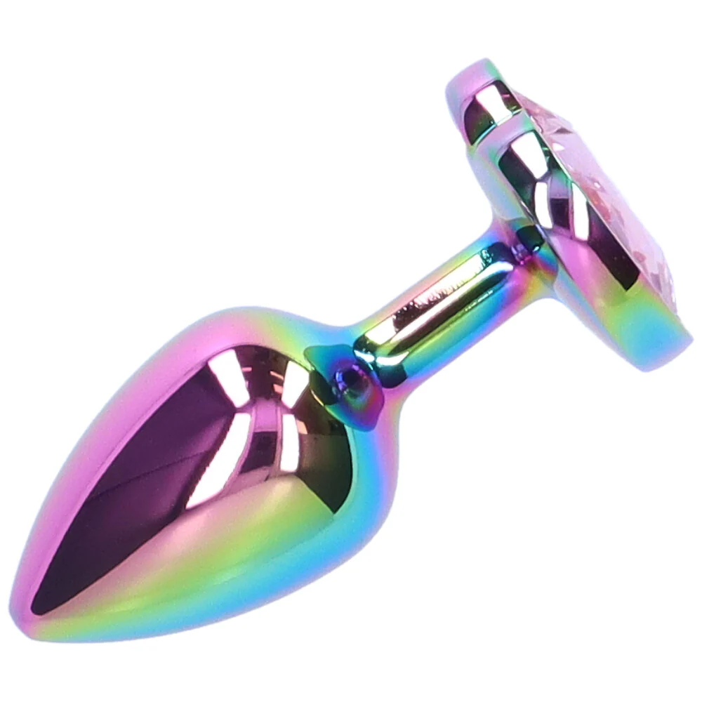 Premium Rainbow Metal Anal Plug for Muscle Control - Image 12