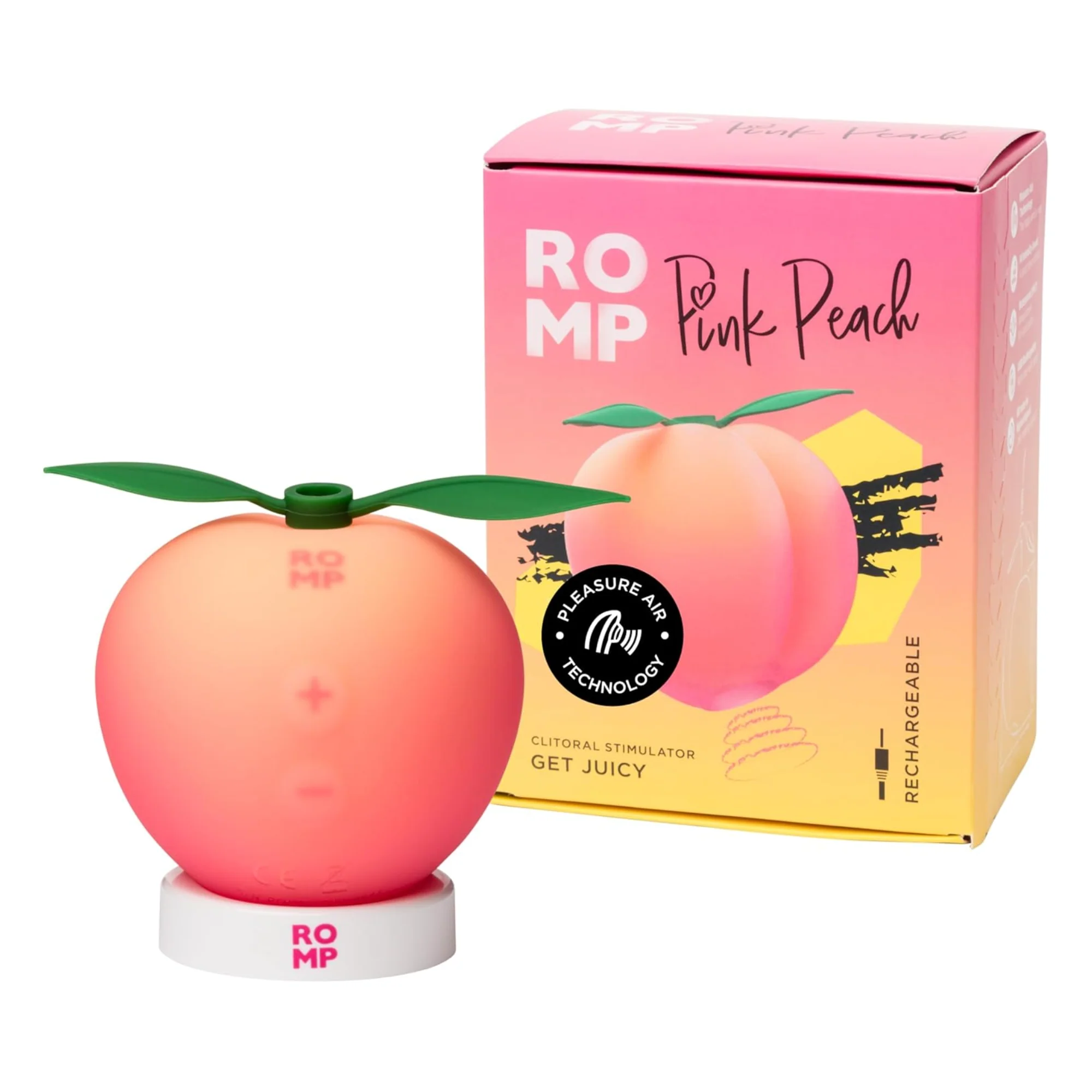 Romp Pink Peach Air Pulse Clit Stimulator - Image 13