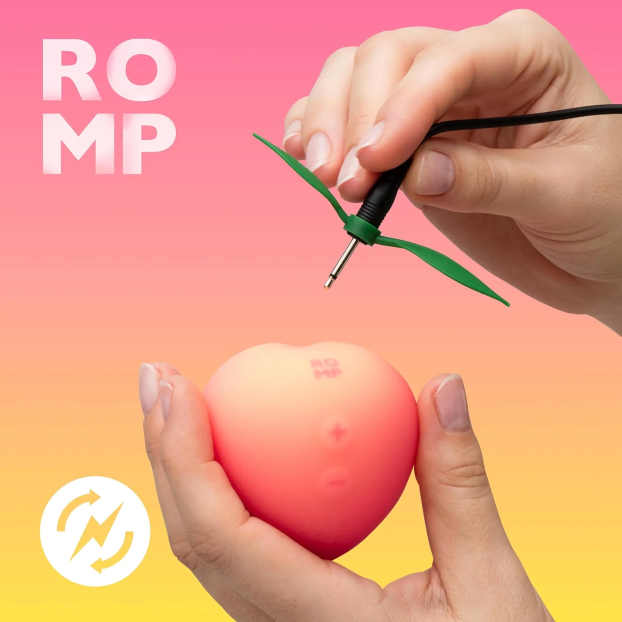 Romp Pink Peach Air Pulse Clit Stimulator - Image 4