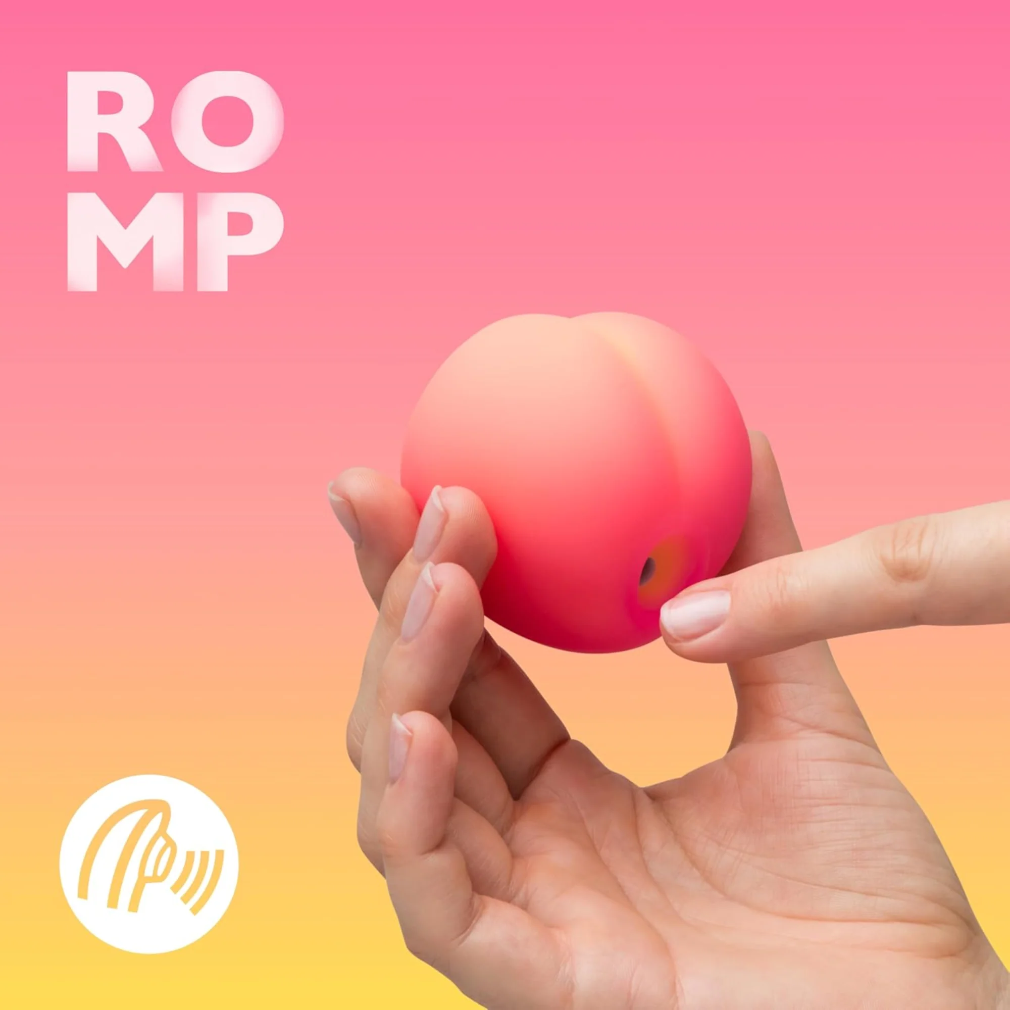 Romp Pink Peach Air Pulse Clit Stimulator - Image 6