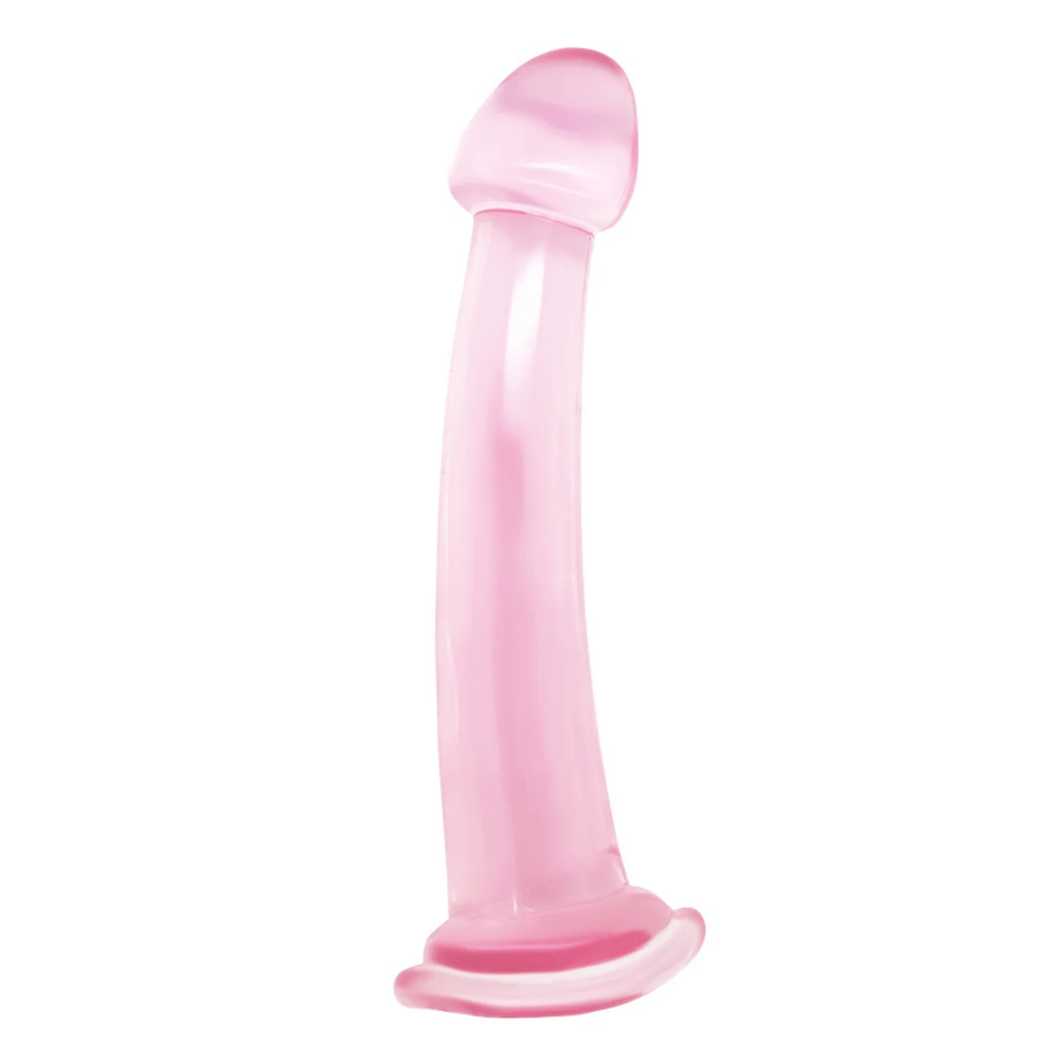 Curved G-Spot / P-Spot Penetration Jelly Dildo - 4 Different Size Options! - Image 2