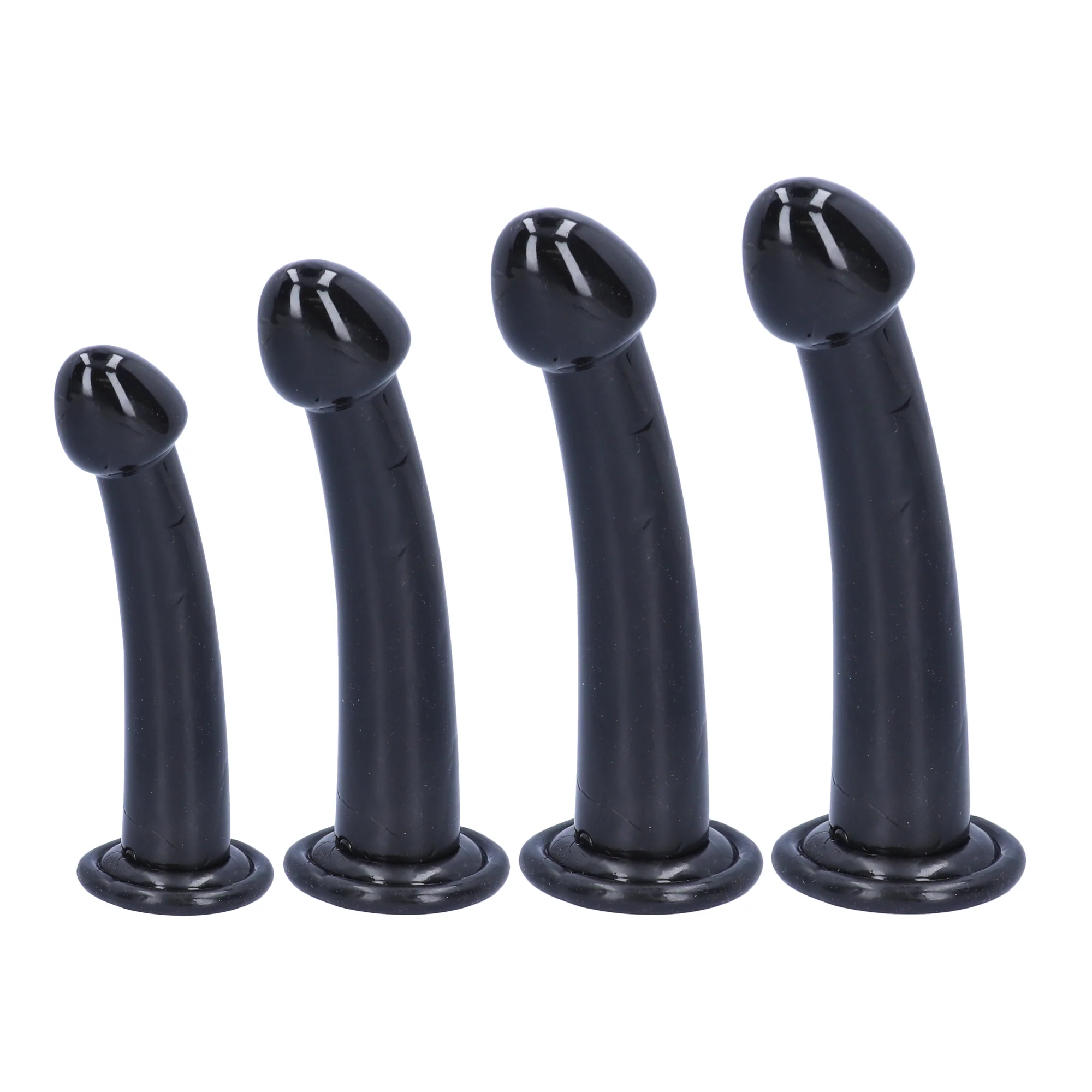 Curved G-Spot / P-Spot Penetration Jelly Dildo - 4 Different Size Options! - Image 8