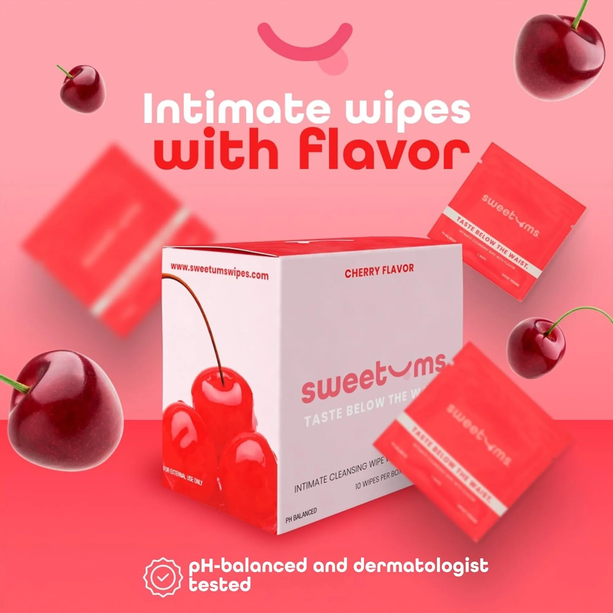 Sweetums Flavored Wipes - Freshen Up While Making Each Spot More Kissable! - Image 2