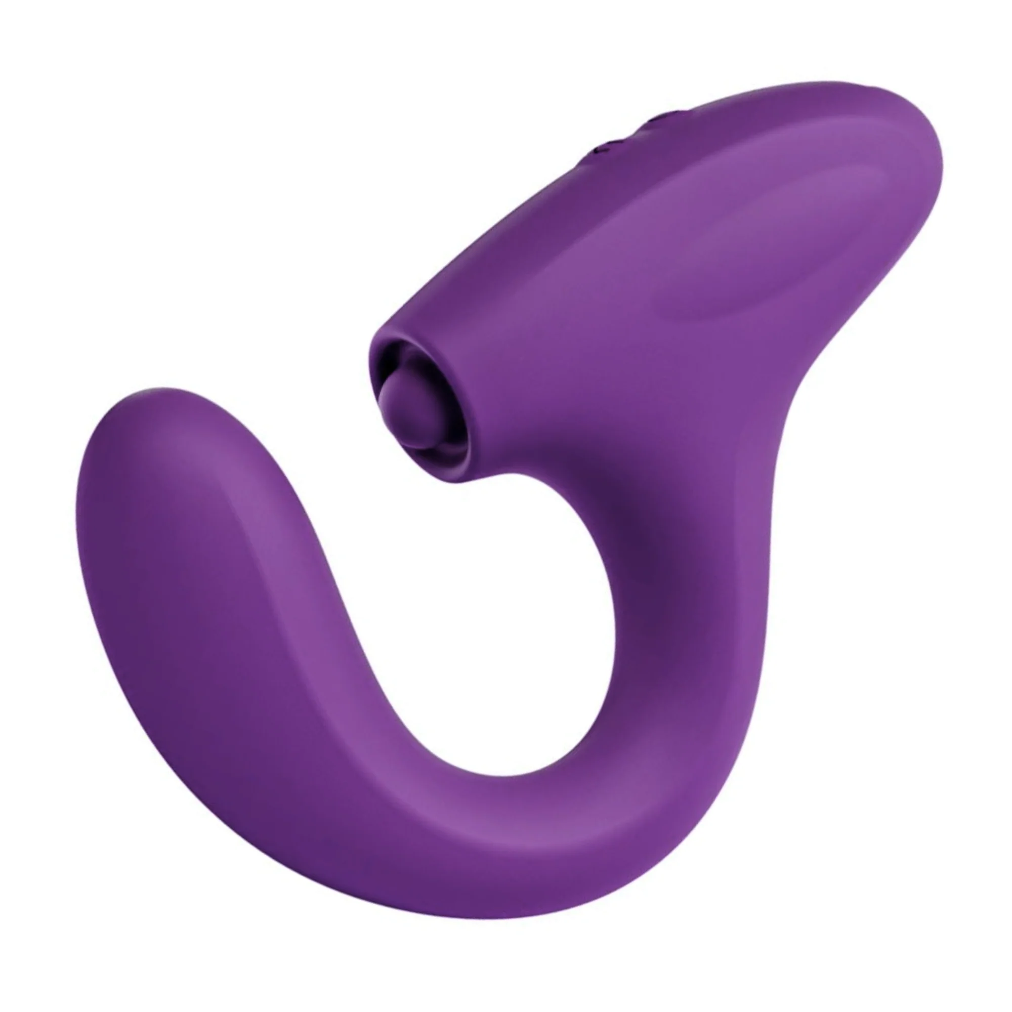 Curved G-Spot Dual Action Vibrator with Clit Tapper - Image 9
