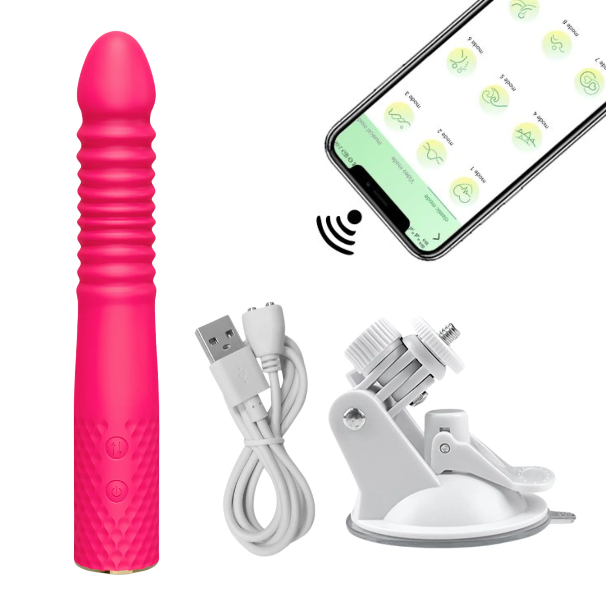 Thrusting and Vibrating Suction Cup Dildo - Easy, Deep, Hands-free O's! - Image 11