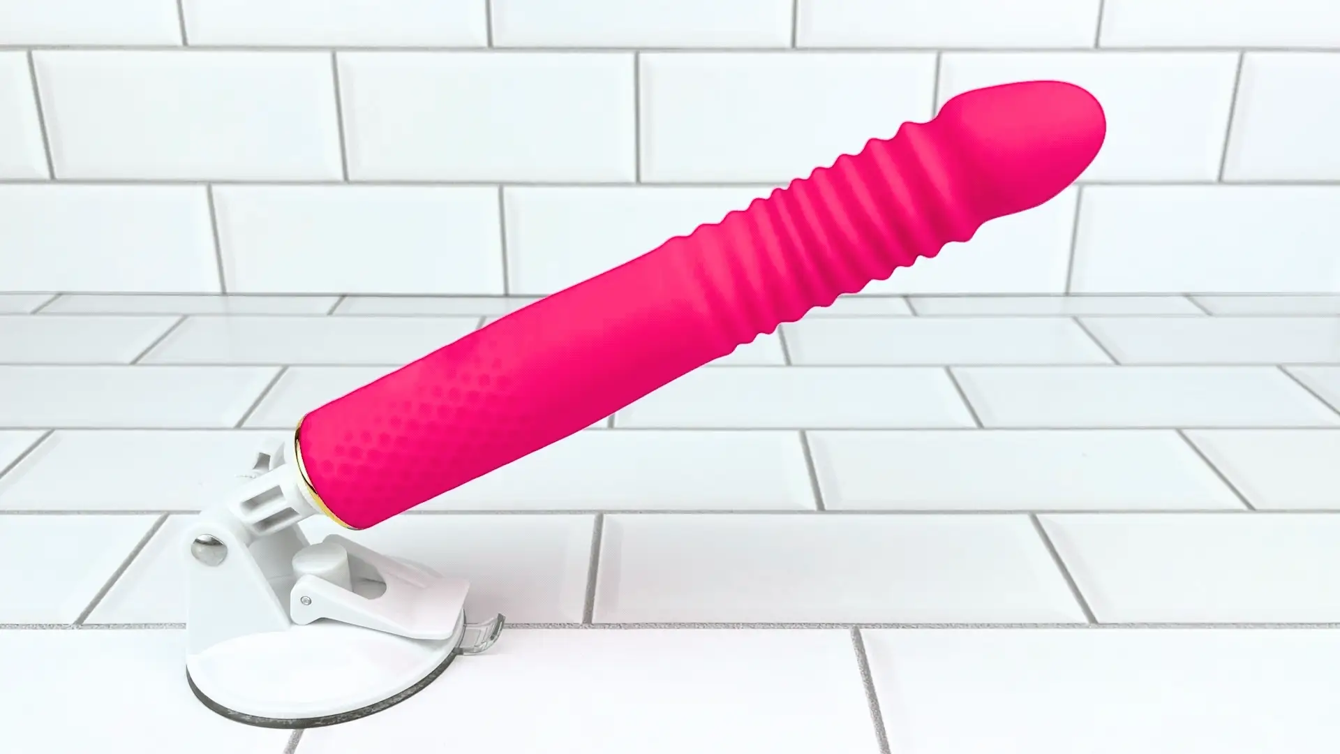 Thrusting and Vibrating Suction Cup Dildo - Easy, Deep, Hands-free O's! - Image 2