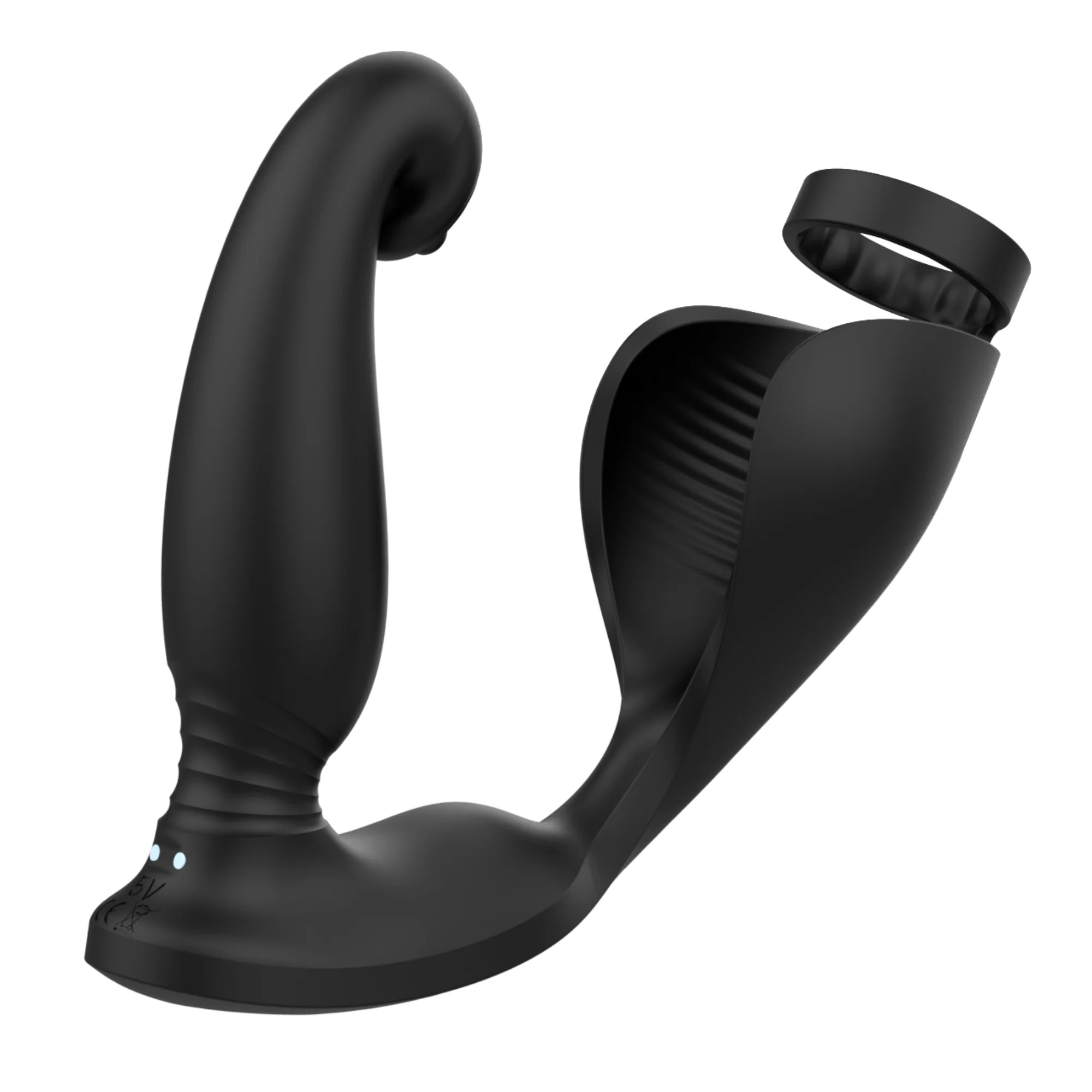 Triple Stimulation Cock Ring -  Stay Harder While Vibes Hit Your P-Spot, Balls & Taint! - Image 11