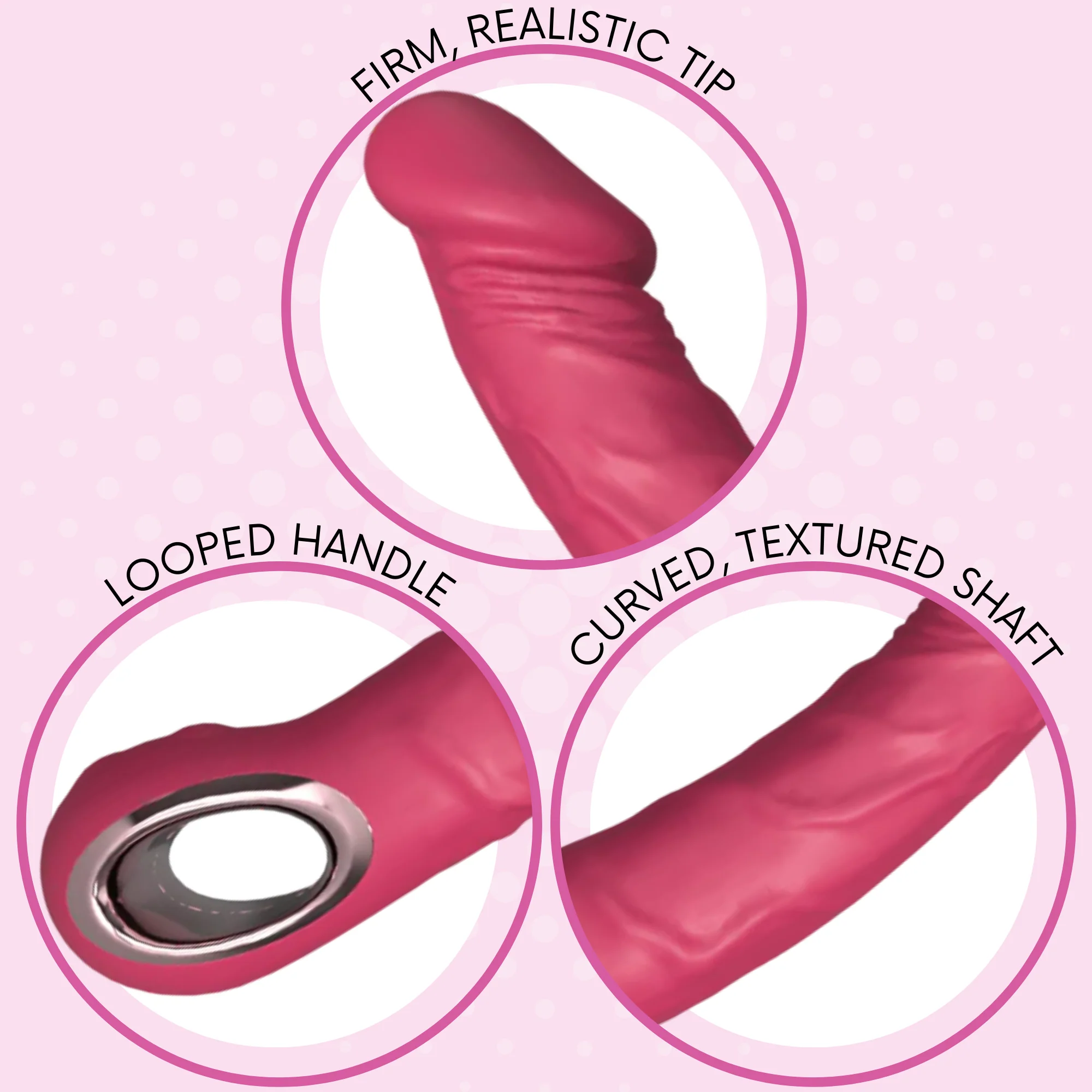 9.5 Inch Veined Vibrating  Silicone Dildo - Deep, Lifelike Penetration! - Image 5