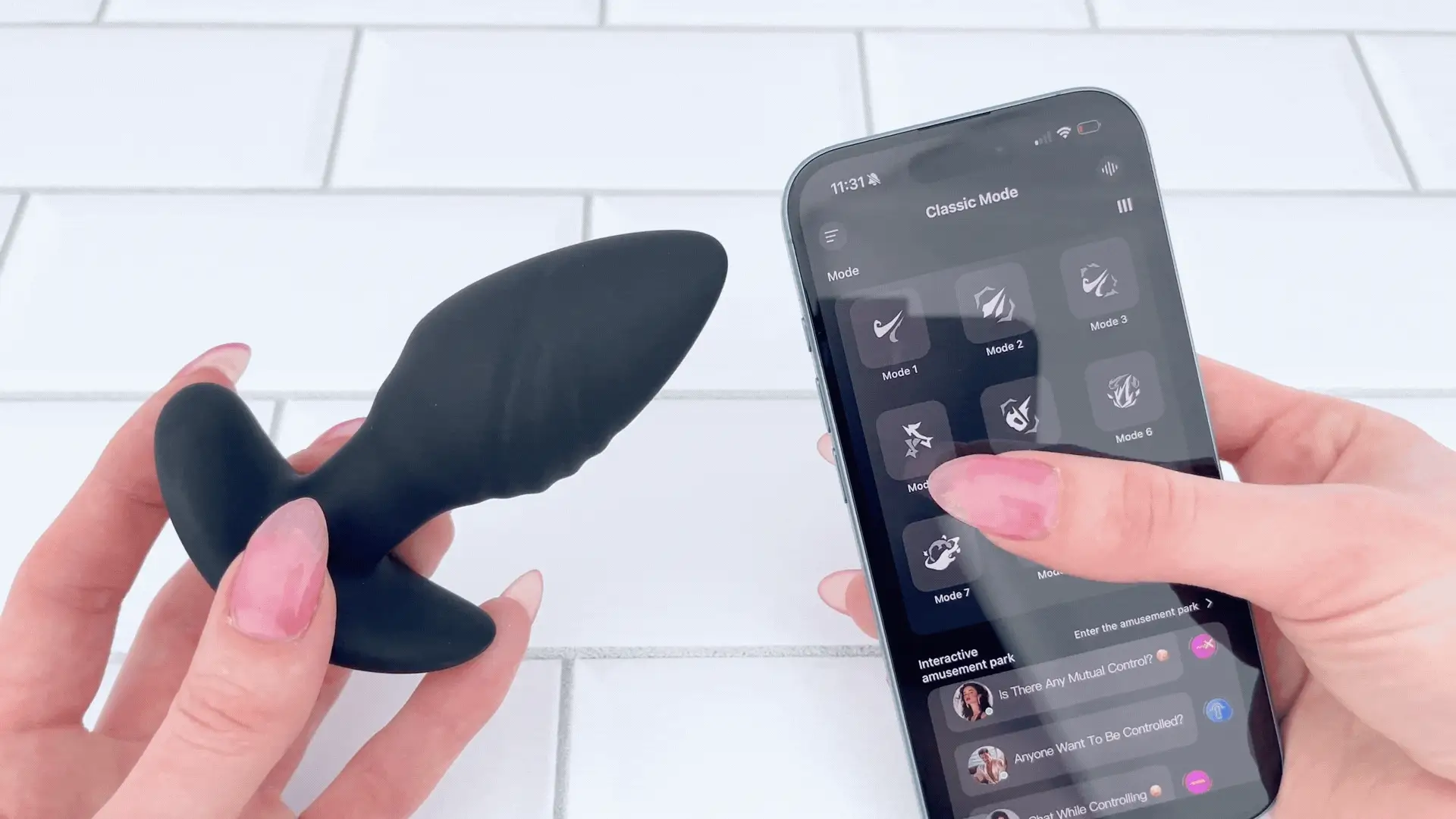 Vibrating & Rotating Bluetooth Butt Plug - Rotates Against Your P-Spot! - Image 2