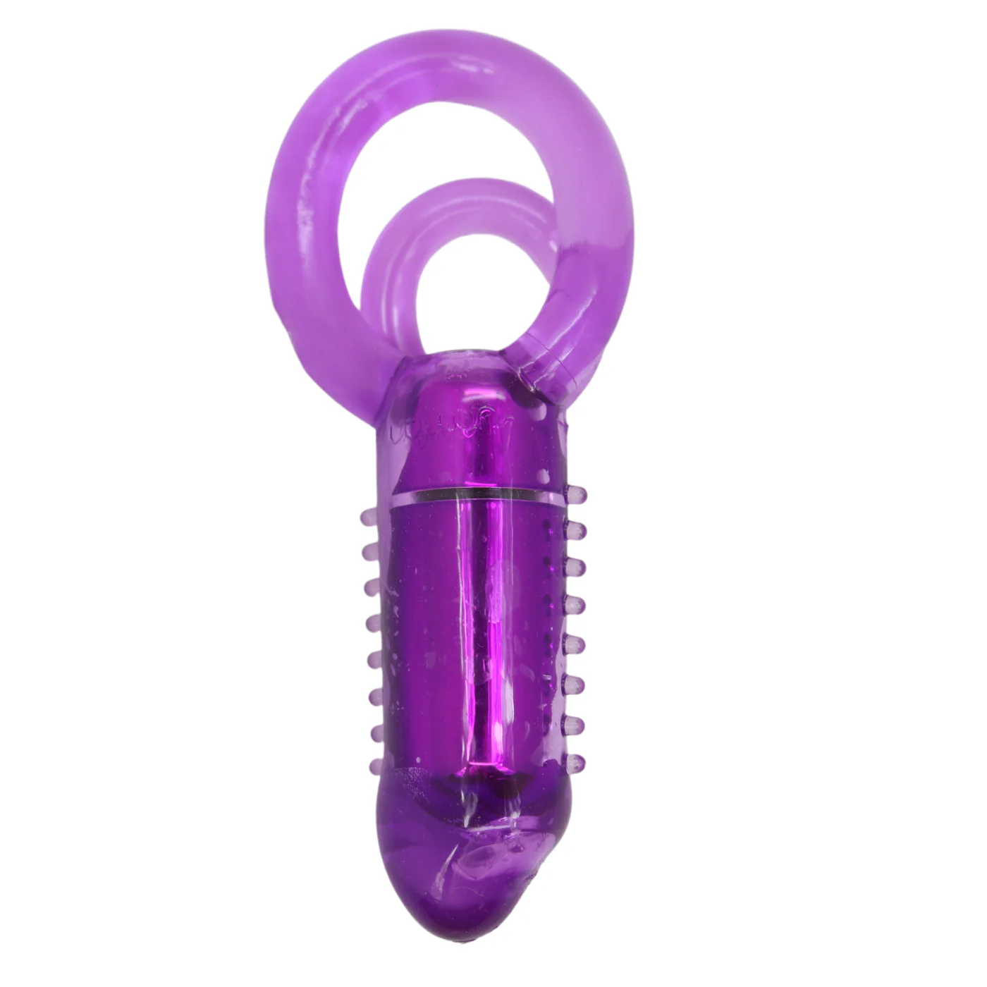 Nubby Vibrating Couple's Cock Ring - Image 2