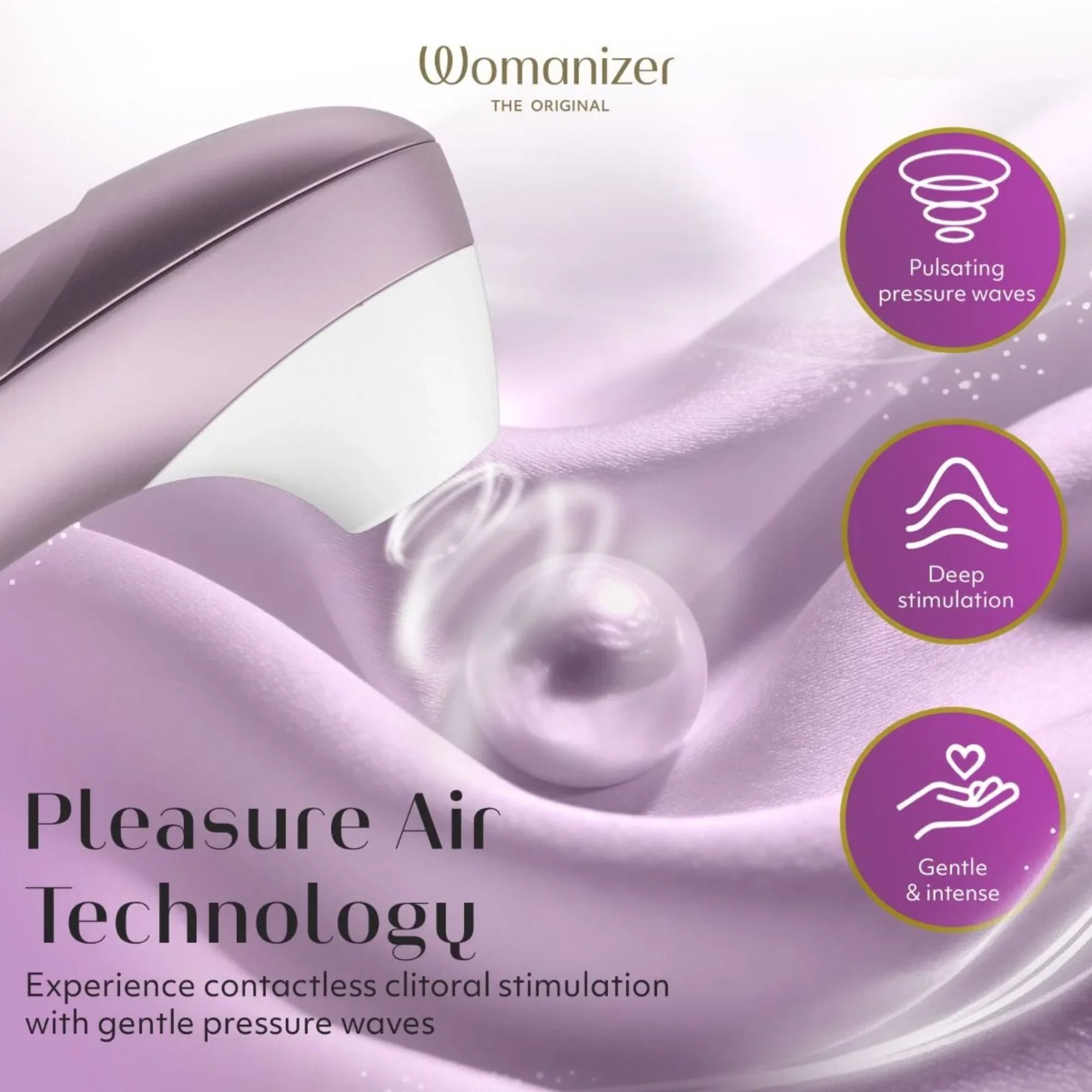 Womanizer Pro Rechargeable Silicone Air Pulse Clit Stimulator - Image 6